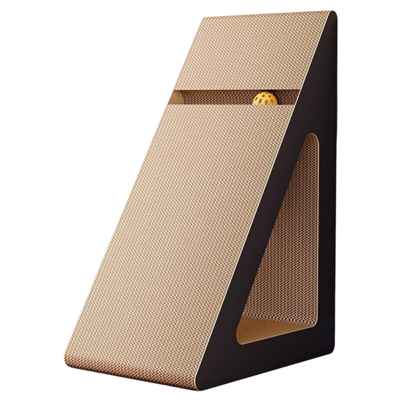 Gato resistente al desgaste y al agarre triángulo sisal vertical para gatos placa de agarre vertical multifuncional nido para gatos juguetes de bolas suministros para mascotas