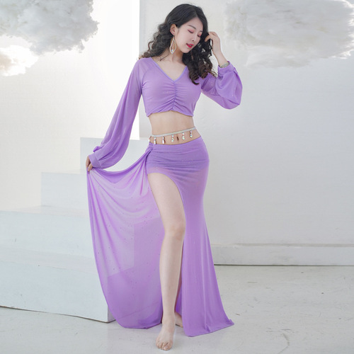 Belly dance  spring and summer new practice uniforms sexy palace skirt suit oriental dance performance uniforms group uniforms and class uniforms