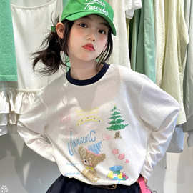 2026洋气童装防晒衣女童夏装长袖T恤儿童薄款打底衫女孩宽松上衣