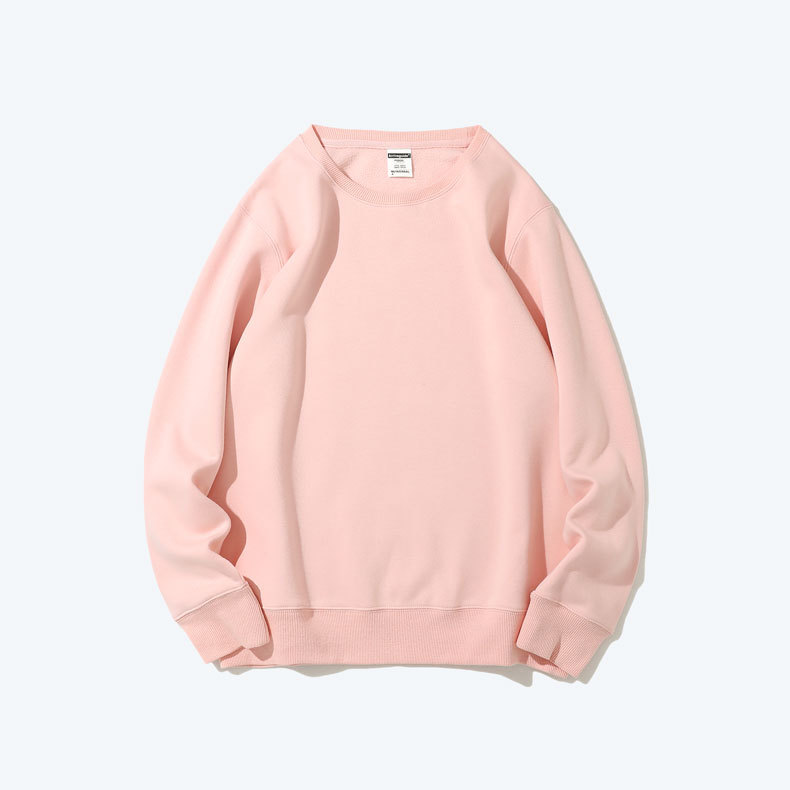 Sudadera de forro polar para trabajo con impresión de logotipo personalizado, uniforme de equipo publicitario, camiseta de grupo con texto impreso, uniforme de trabajo de manga larga al por mayor, engrosada.