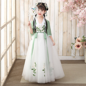 Hanfu girls huai summer school children dress the costume of Chinese super fairy in the spring of 2021 the new money for summer wear thin
