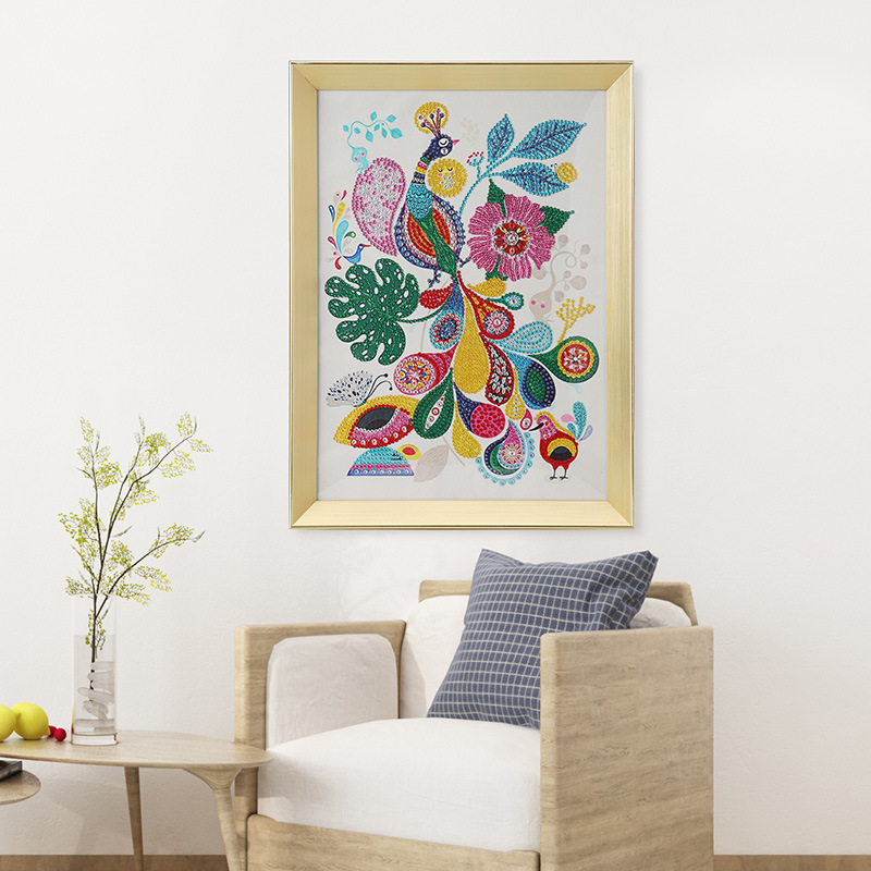 Pintura de diamantes 5D de estilo nórdico, superventas transfronteriza, con diamantes irregulares, arte de pared DIY hecho a mano, pintura decorativa para sala de estar, estilo INS.