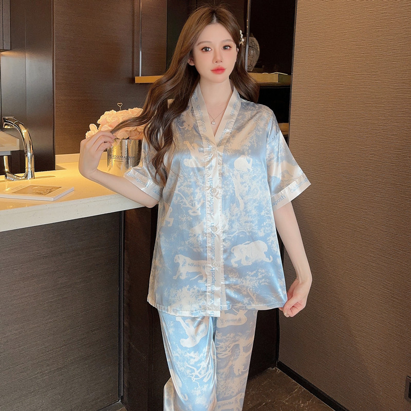 920 - 짧고 긴 푸른색 수묵화