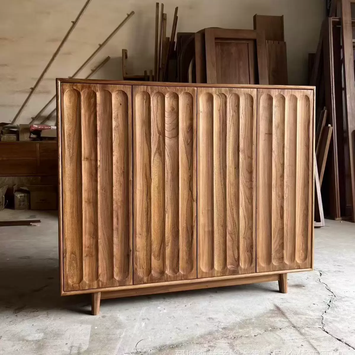 家用鞋柜实木玄关柜客厅实木餐边柜多层容量收纳柜简约家居储物柜