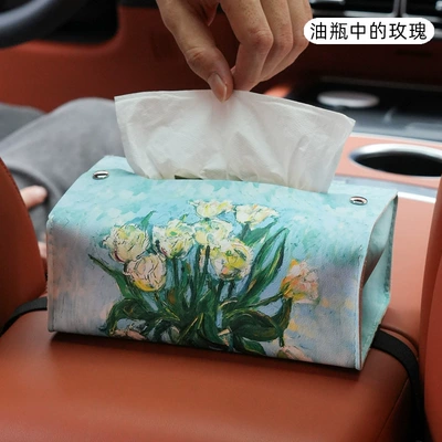 Pooh bear car tissue box: Car tissue box/set - rose-in-oil-bottle