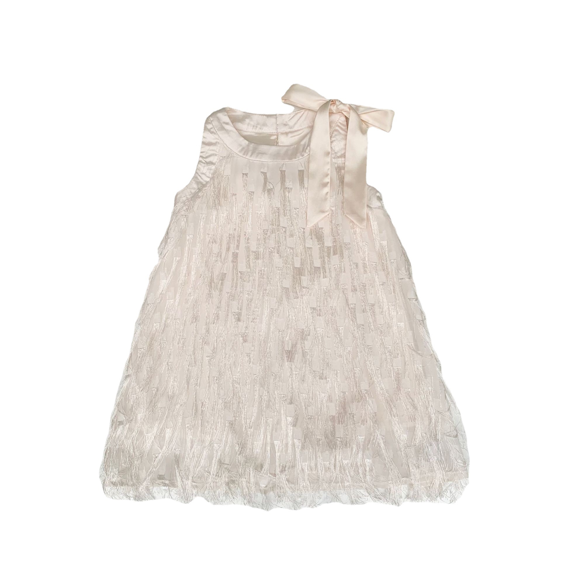 Mommy and me in elegant matching white dresses for a summer event