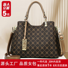Handbag 2023 New Women's Versatile Summer Fashion Middle-Aged Mom Bag Large Capacity Commuting Wholesale Tote Bag