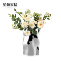 高档不锈钢花瓶北欧创意设计不规则插花花器样品间软装装饰品花瓶