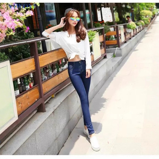 Nine-Point Pants, Pencil Pants, Trendy Pants, Wholesale Jeans, Women's Autumn Thin Korean Style Knee Hole Tight Slim Fit Nine-Point Pants, Pencil Pants, Trendy Pants, Wholesale Jeans, Women's Autumn Thin Korean Style Knee Hole Tight Slim Fit