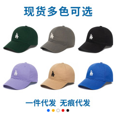 2025新款韩国MLB帽子NY鸭舌帽软顶cp66/77男女字母LA棒球帽遮阳帽