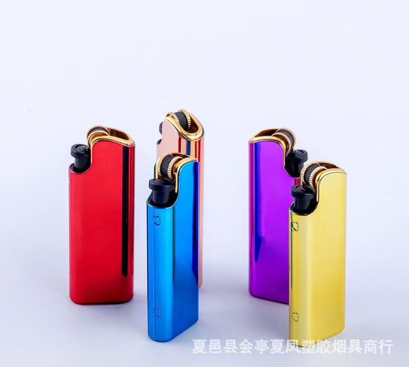 金属打火机加厚防爆砂轮充气家用50只打火机激光刻字广告厂家批发|undefined