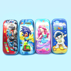 筆袋批發多功能文具盒大容量筆袋3D立體筆盒雙層卡通小學生鉛筆盒