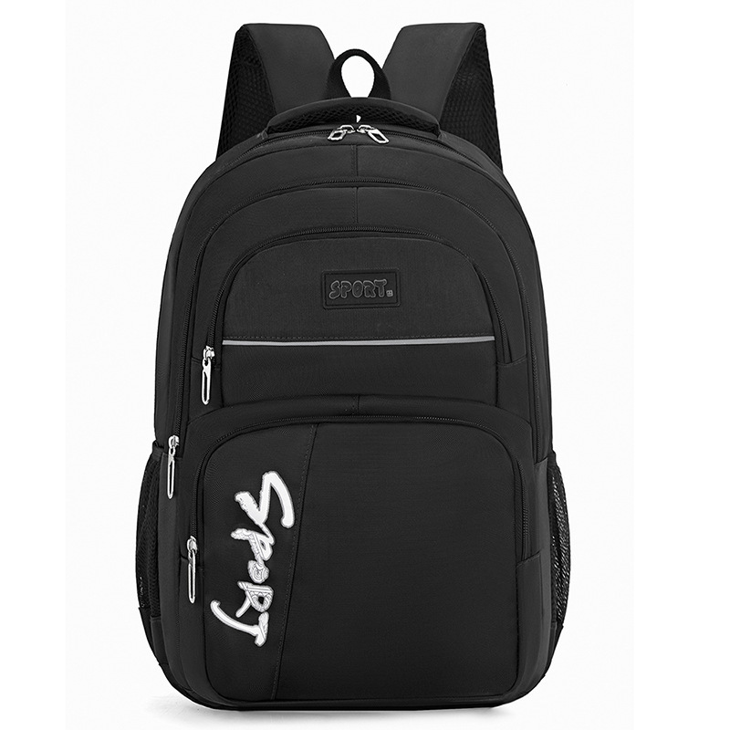 Mochila de moda de gran capacidad al por mayor de fábrica, mochila ligera y resistente al desgaste para estudiantes de secundaria y preparatoria, mochila de viaje de ocio