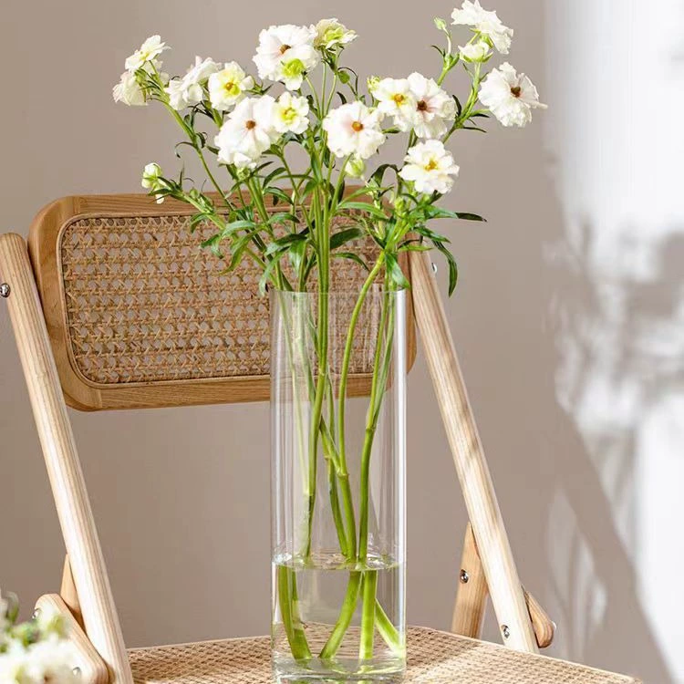 Маленькая стеклянная ваза цветочная композиция высокого уровня винтажная мини-ваза ins ветер высокий цвет украшения свежий дом