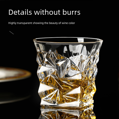 Bar KTV Beer Mug Octagonal Cup Thick Whiskey Glass Home Creative Crystal Liquor Cup Spirits Cup