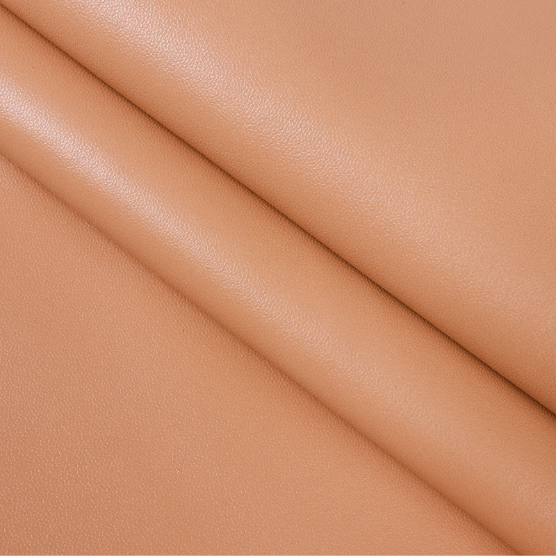 F80551.0厚拉毛布底羊纹半PU皮革手袋钱包小羊人造皮面料现货E18