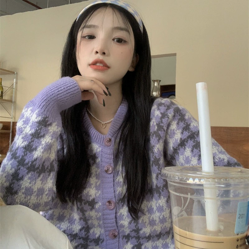 Мягкий вощеный короткий свитер в нежном стиле, женский кардиган в ленивом стиле на весну и осень, дизайнерский шикарный нишевый Топ, модный