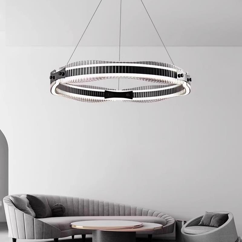 Lámpara de la sala de estar minimalista italiana moderna, simple y lujosa, atmósfera superior, iluminante, comedor, lámpara de la habitación principal