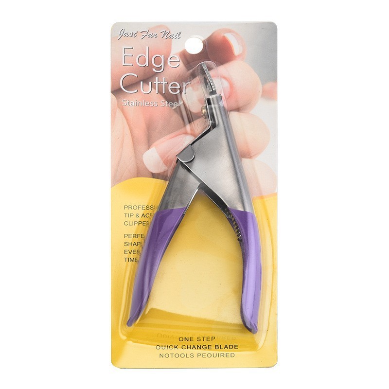Cortador de Uñas Postizas de Plástico y Acero Inoxidable con Diseño en Forma de U para Manicura