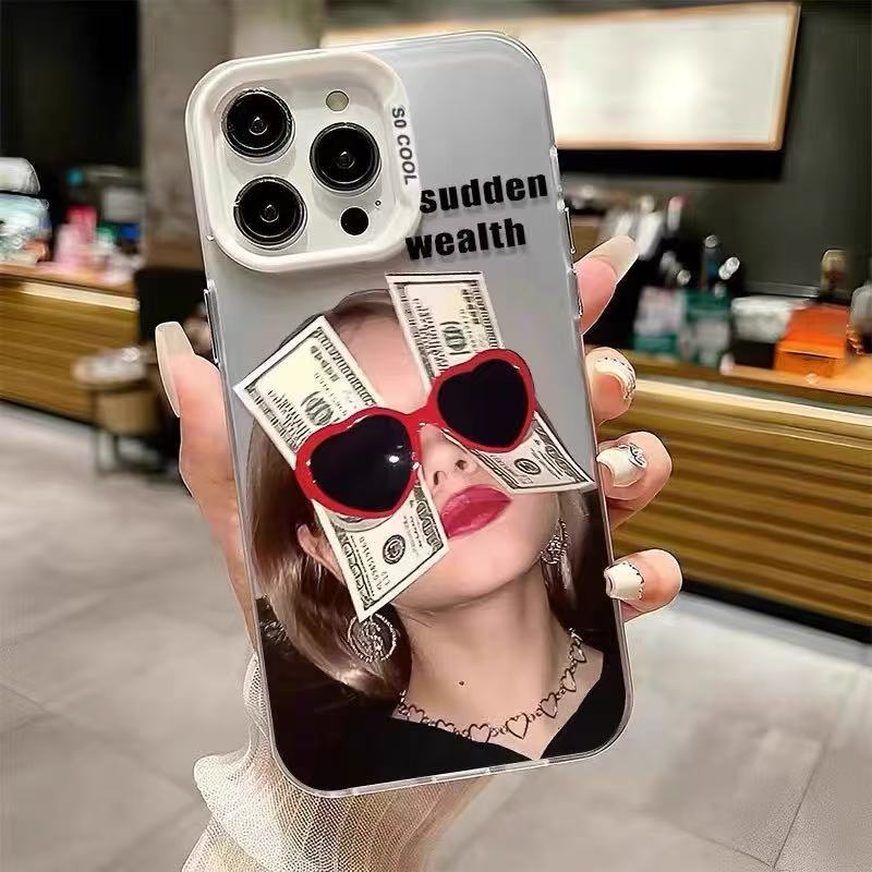 Color plata concha-blanco-gafas de sol americanas chica adj