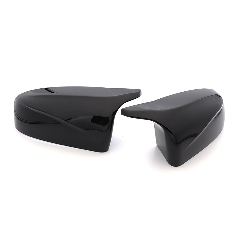 In Stock! Suitable for Bmw X5 X6 E70 E71 Carbon Fiber Bright Black Horn Replacement Rearview Mirror Housing