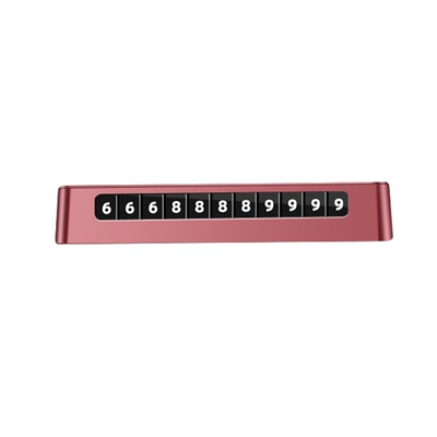 Nömrəli dayanma kartı, Leather Dual-Number Temporary Parking Number