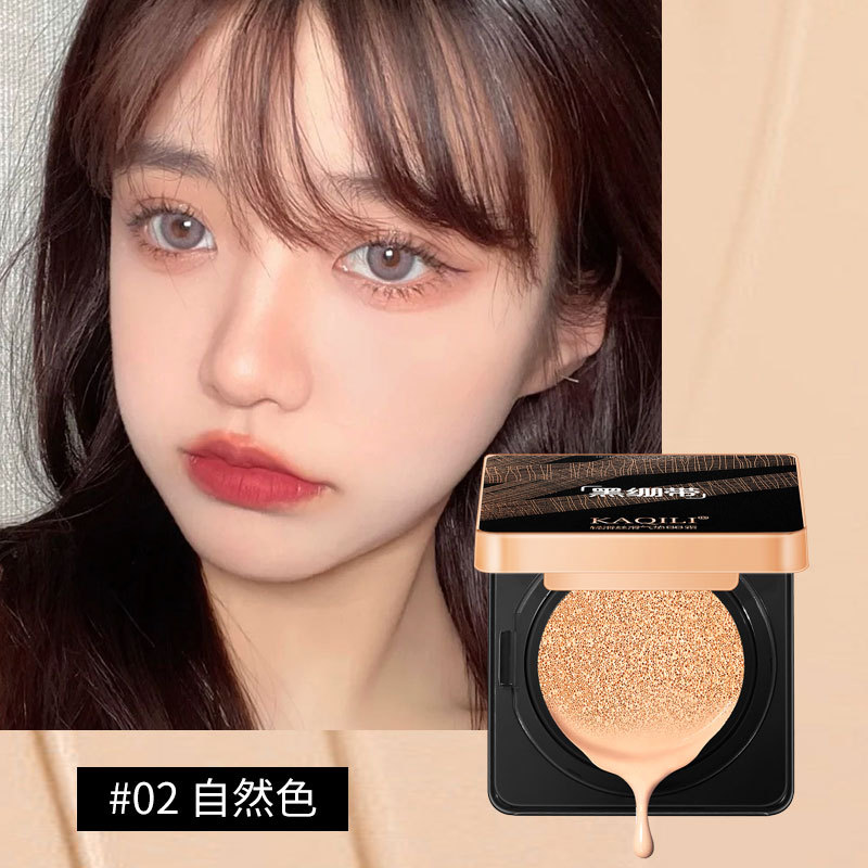 Kaqili black bandage, air cushion, BB cream, non card powder, light and thin concealer, waterproof, sweat proof, not easy to take off makeup, liquid foundation wholesale