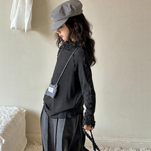 小红鱼女童打底衫春秋款2025新款早秋穿搭儿童上衣亲子装长袖t恤