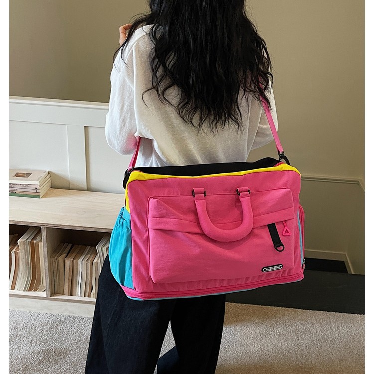 Dopamine's New Travel Bag, Large-Capacity Travel Bag for Business Trips, Portable Dry and Wet Separation Luggage Bag, Lightweight Fitness Bag for Women
