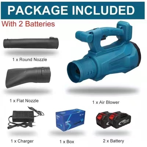 Wireless Lithium Battery Powerful Blower Hair Dryer Electric Fan High Power Leaf Blower Snow Blower Industrial Dust Removal Fan