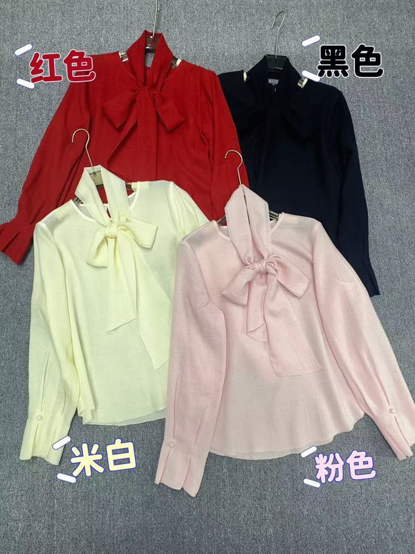 南油批发2025年秋季新款休闲时尚百搭圆领飘带蝴蝶结羊毛上衣衬衫|undefined