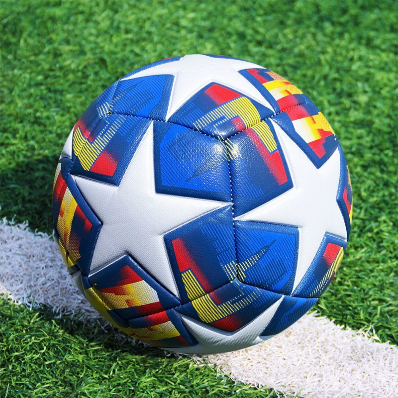 No. 5 Lighting Nights Football FOOTBALL reflective PU machine sewing football PVC game training football wholesale