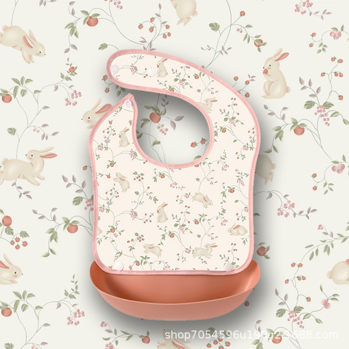 Children's Waterproof and Oil-Proof Magic Bib for Baby Eating, Autumn and Winter, Unisex Infant Solid Food Bib, Kindergarten Bib