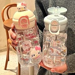 夏の携帯ストローカップは、学生の新しい高颜値プラスチックカップ女子insかわいいコップを飲むことができます