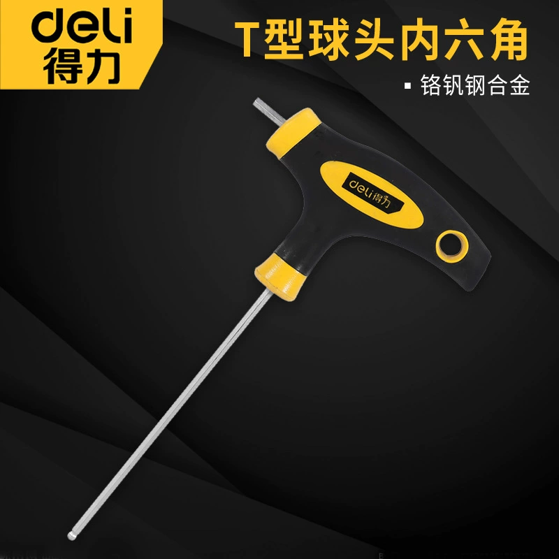 Гастроном Т-образный шестигранный ключ с шаровой головкой Инструмент для одной отвертки Шестигранный квадратный ключ
