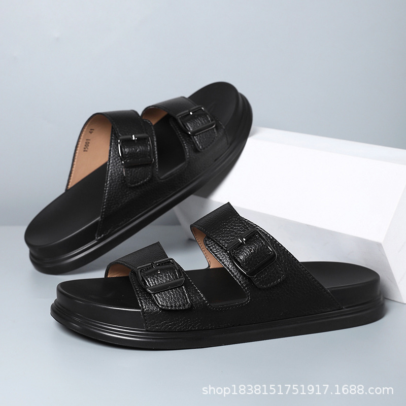 2024 nuevas zapatillas grandes negras puras para hombres zapatillas gruesas para hombres zapatillas frías de moda papá