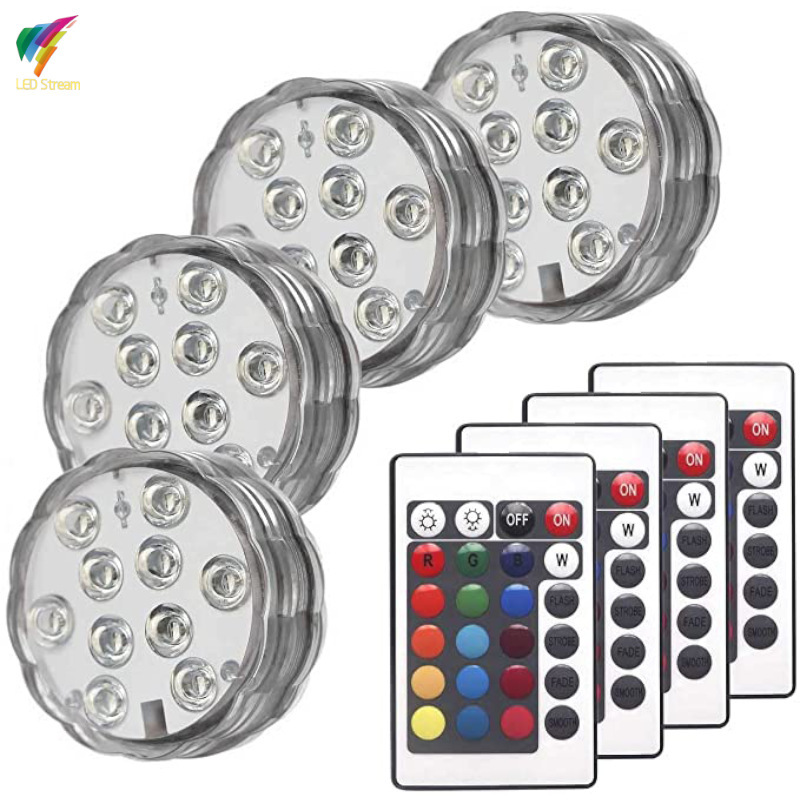 Underwater Light Led Diving Floating Light Rgb Colorful Bathtub Light Pumpkin Lantern Aquarium Waterproof Fish Tank Light Swimming Pool Light