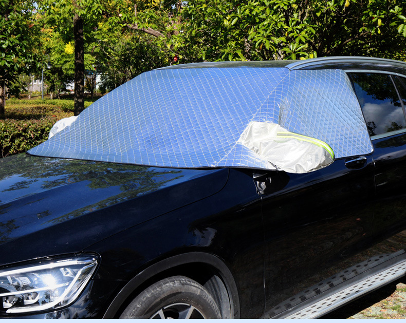 2025 Car Snow Shield, Enlarged and Thickeneded Front Windshield, Snow Shield, Fleece-Lined and Cotton Snow Shield, Magnetic Snow Shield