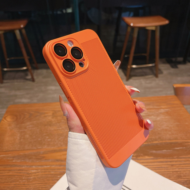 蜂窝散热适用苹果16Promax全包肤感手机壳iPhone16镜头膜15防摔壳|undefined