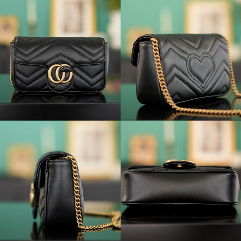 Gg Original Leather Luxury Replacement Bag Marmont Mini Two-In-One Shoulder Crossbody Bag g Family Purchasing Version Gg Original Leather Luxury Replacement Bag Marmont Mini Two-In-One Shoulder Crossbody Bag g Family Purchasing Version