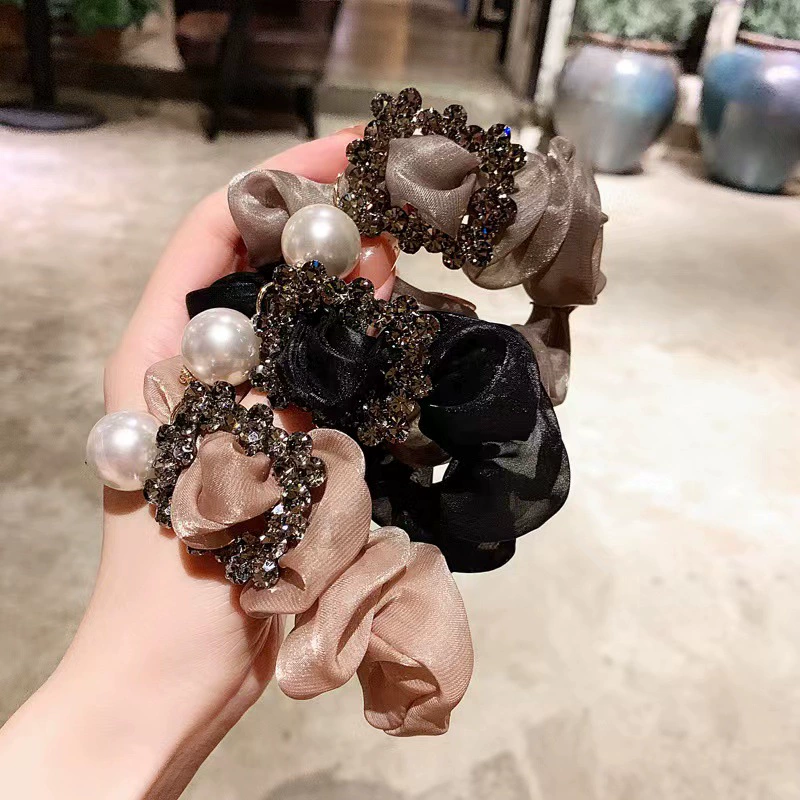 Летняя брендовая пряжа для волос из pearl, французский стиль, стиль Chanel