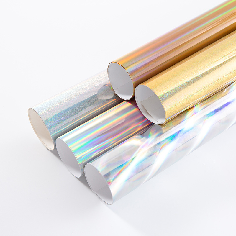 Venta directa de fábrica, papel láser de 250g, cartulina con purpurina iridiscente, papel reflectante con puntos de mijo plateados láser