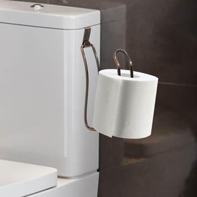 Water tank toilet paper holder household bathroom iron roll paper holder toilet toilet paper holder artifact punch-free hanging tissue holder