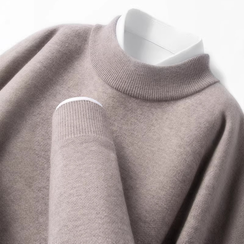 Tommy's High-End 100% Pure Wool Sweater for Men, Half-Turtleneck, Thickened for Winter, Warm Base Layer Knitted Wool Sweater Tommy's High-End 100% Pure Wool Sweater for Men, Half-Turtleneck, Thickened for Winter, Warm Base Layer Knitted Wool Sweater