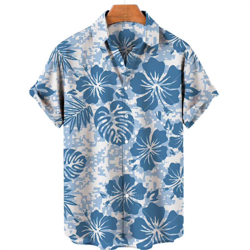 3D Digital Printing Men's Shirt Casual Hawaiian Creative Fun Pattern 3D Digital Printing Men's Shirt Casual Hawaiian Creative Fun Pattern