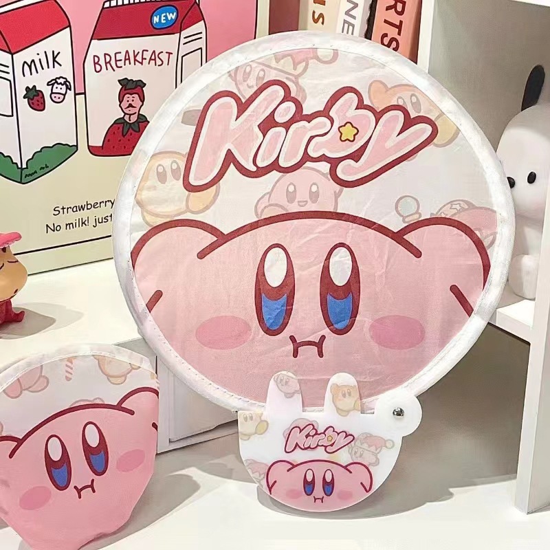 Ventilador de grupo plegable con reflector, abanico de grupo de dibujos animados, abanico de grupo lindo de verano, abanico de selfie de dibujos animados Xiaoxin