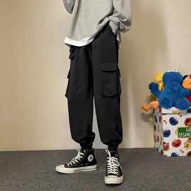 日系潮流工装束脚裤男士韩版百搭原宿f宽松休闲裤学生装
