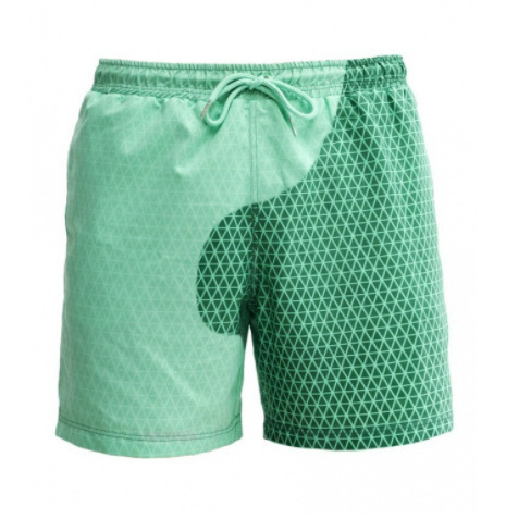 新款花样遇水遇温变色沙滩裤跨境泳裤户外多色休闲短裤