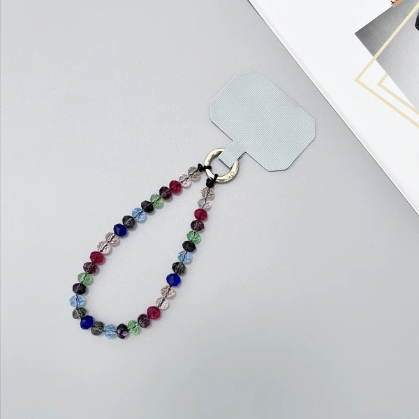Wall chain crystal+fixed film [7 -color black rope]