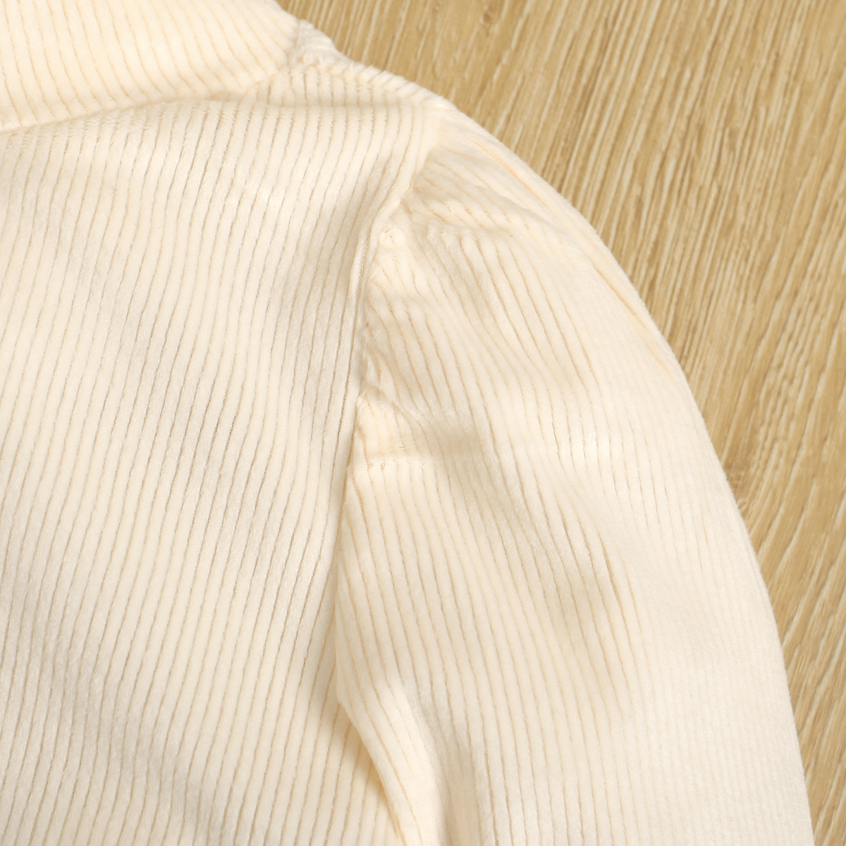 2024 Autunno Ragazze Manica Lunga Maglia a Strisce + Gonna a Scacchi Irregolare Due Pezzi Set_voghion.com